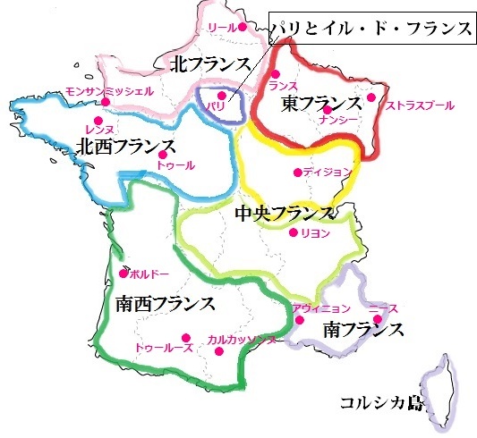 フランス地図